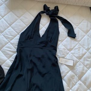 Jcrew special occasions 100% silk navy gown